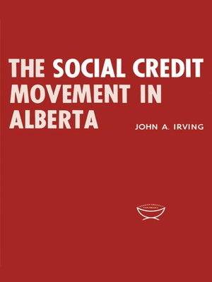 cover image of The Social Credit Movement in Alberta